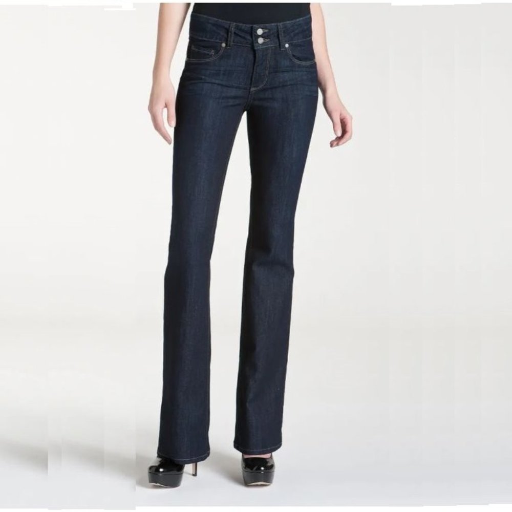 PAIGE Denim Hidden Hills Bootcut Jean in dark navy wash (dream) size 26
